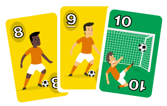 Scoring in Striker doe je met kaart nummer 9 en 10