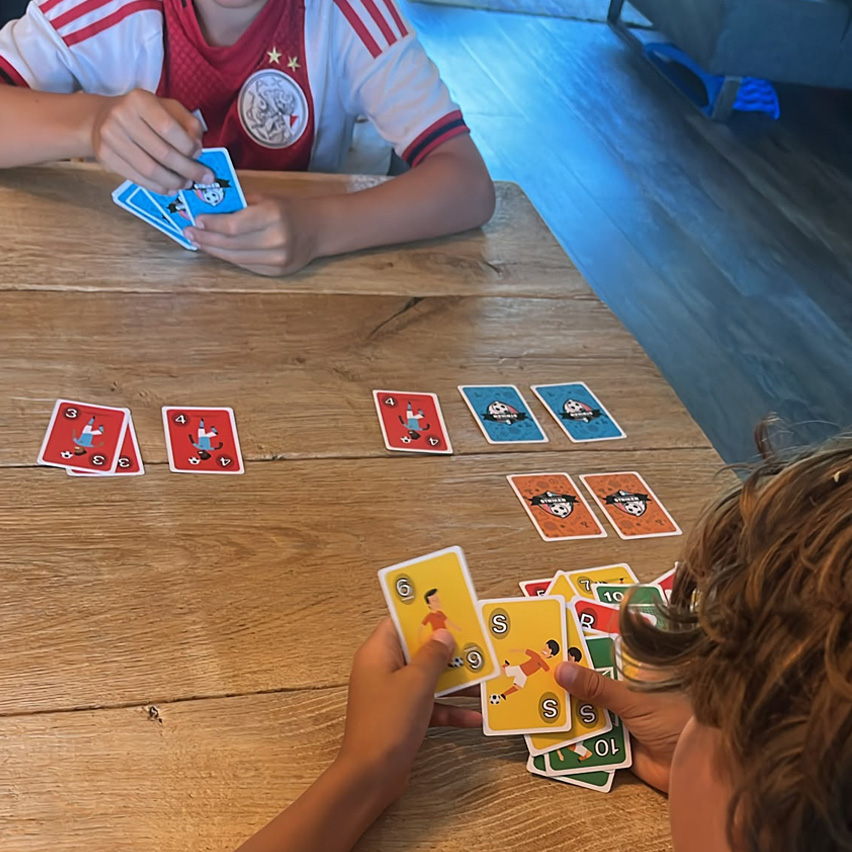 Voetbal kaartspel Striker Ajax Bayers